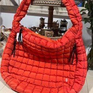 Stylish Red Quilted Women's Bag